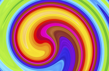 Image showing Color swirl abstract background