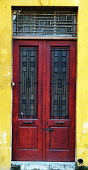Image showing Red door. Nicosia. Cyprus