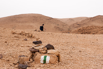 Image showing Mountains in stone desert nead Dead Sea