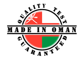 Image showing Quality test guaranteed stamp 