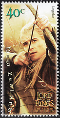 Image showing Orlando Bloom Stamp