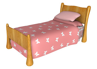 Image showing Pink Bed