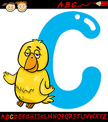 Image showing letter c for canary cartoon illustration