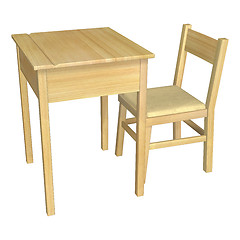 Image showing Table and Chair