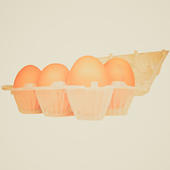 Image showing Retro look Eggs