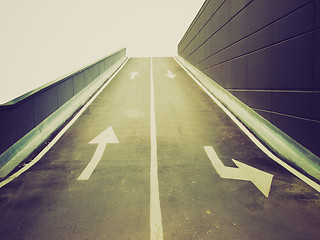 Image showing Retro look Garage ramp