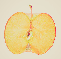 Image showing Retro look Apple fruit