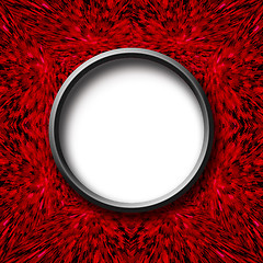 Image showing red abstract texture with round center