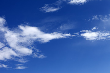 Image showing Blue sky with clouds