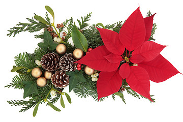 Image showing Christmas Floral Display