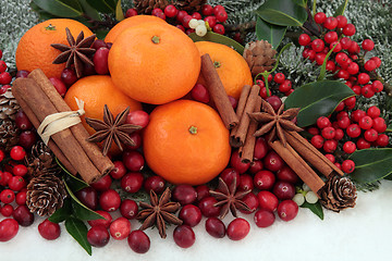 Image showing Christmas Fruit and Spice