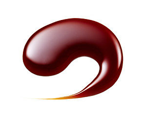 Image showing chocolate drop macro