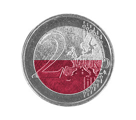 Image showing Euro coin, 2 euro