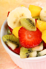 Image showing Fresh fruit salad close-up