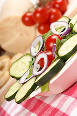 Image showing Fresh mixed salad