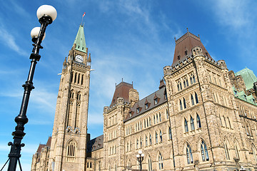 Image showing Canadian Parliament buildings in Ottawa, Canada