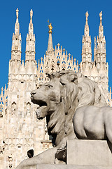 Image showing Piazza del Duomo in Milan, Italy