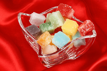 Image showing Colorful mixed fondant candies