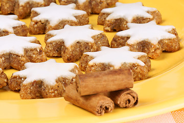 Image showing Cinnamon star cookies