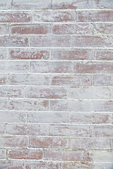 Image showing White brick wall