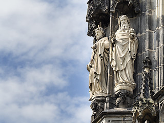 Image showing Statue Cathedral Aachen