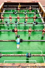 Image showing old table soccer game