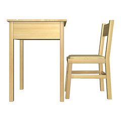 Image showing Table and Chair