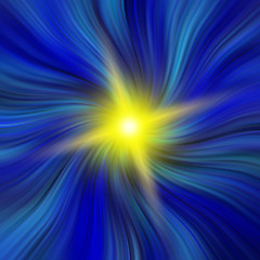 Image showing Blue Vortex with a Starburst