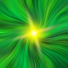 Image showing Green Vortex with a Starburst