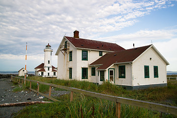 Image showing Point Wilson Lighthouse Puget Sound Fort Wordon