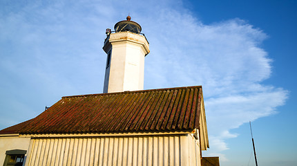 Image showing Point Wilson Lighthouse Puget Sound Fort Worden