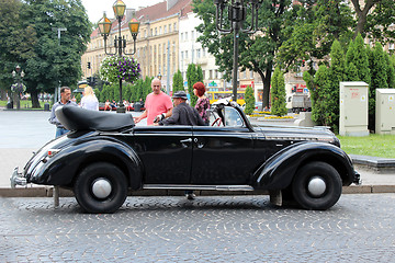 Image showing retro promenade car in Lvov