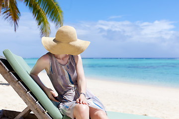 Image showing woman at vacation