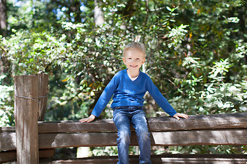 Image showing boy in forest