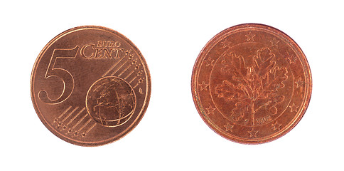 Image showing 5 euro cent coin