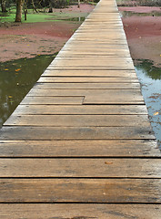 Image showing wooden bridge