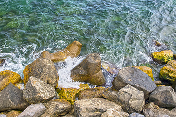 Image showing Rock sea coast