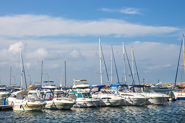 Image showing Boat and yacht harbor