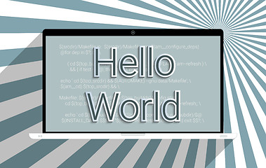 Image showing Hello World