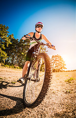 Image showing Women on bike