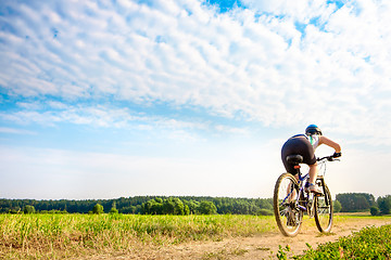 Image showing Women on bike