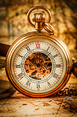 Image showing Vintage pocket watch