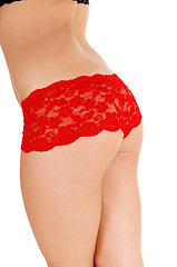Image showing Butt in red panties.
