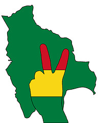 Image showing Bolivia hand signal