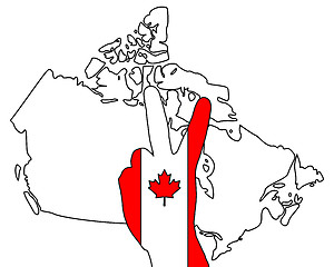 Image showing Canadian hand signal