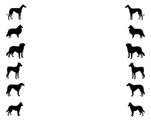 Image showing Background with dogs