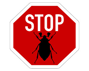 Image showing Cockchafer traffic sign