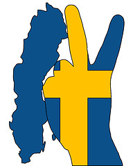 Image showing Swedish finger signal