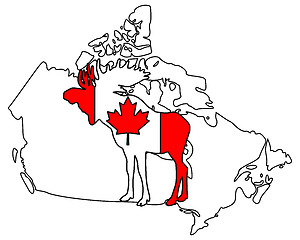 Image showing Canadian moose