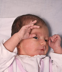 Image showing Baby's attitude:don't shoot me!